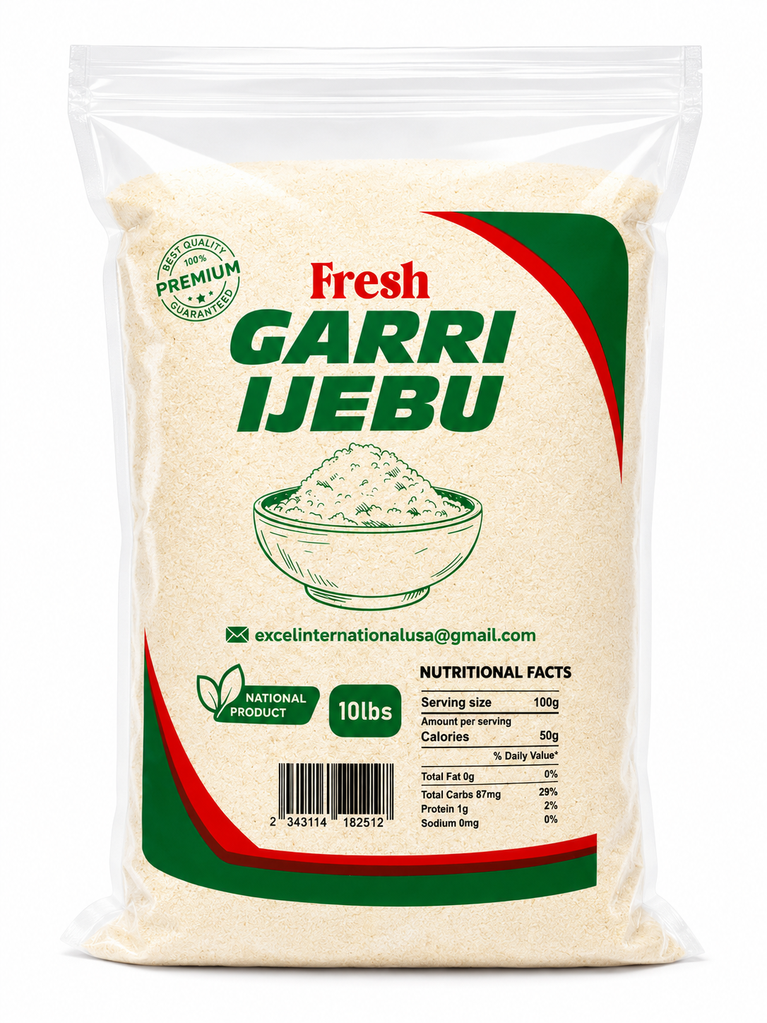 FRESH GARRI IJEBU | 5LB | 10LB | 20LB