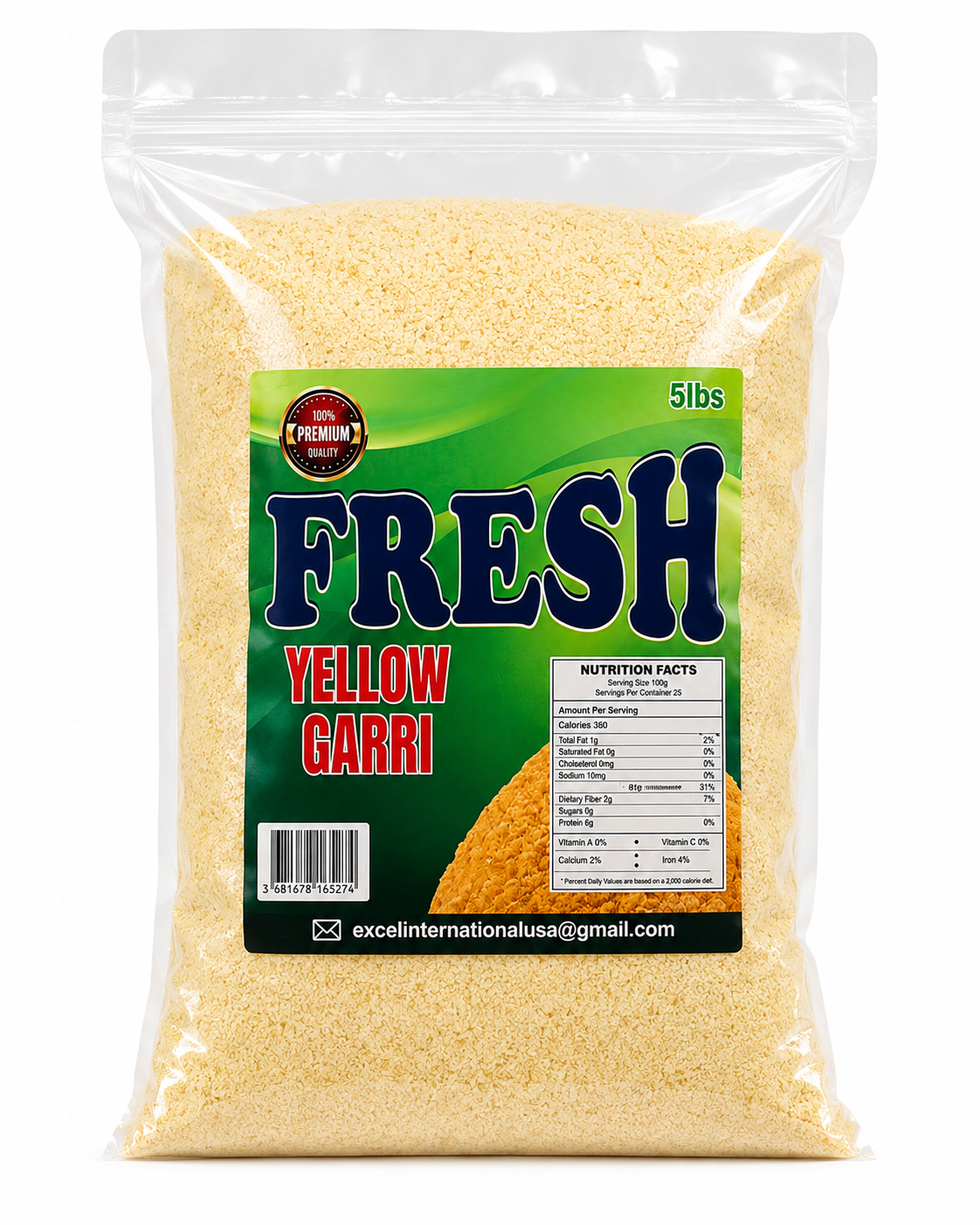 FRESH YELLOW GARRI 5LB | 10LB | 20LB
