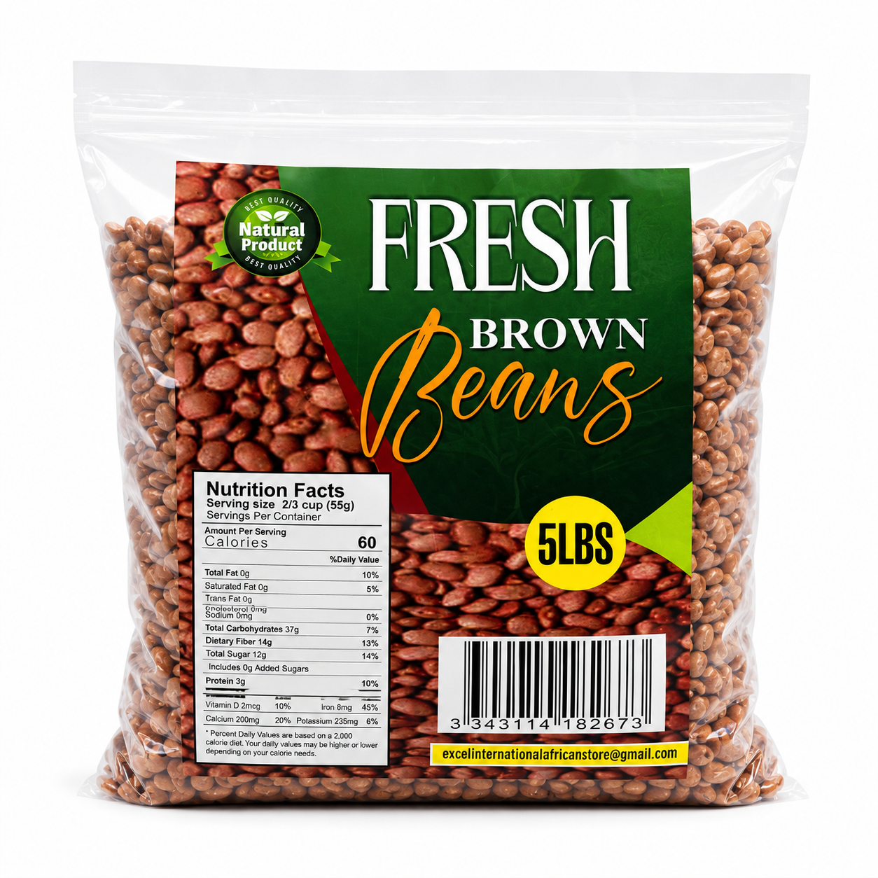 Fresh Brown Beans | 5lb |10lb | 20lb