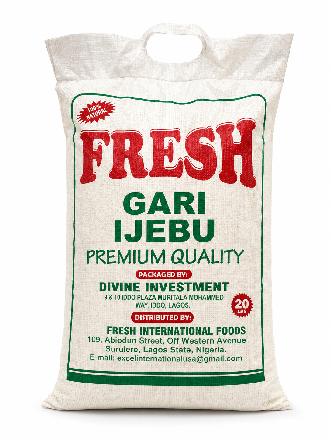 FRESH GARRI IJEBU | 5LB | 10LB | 20LB