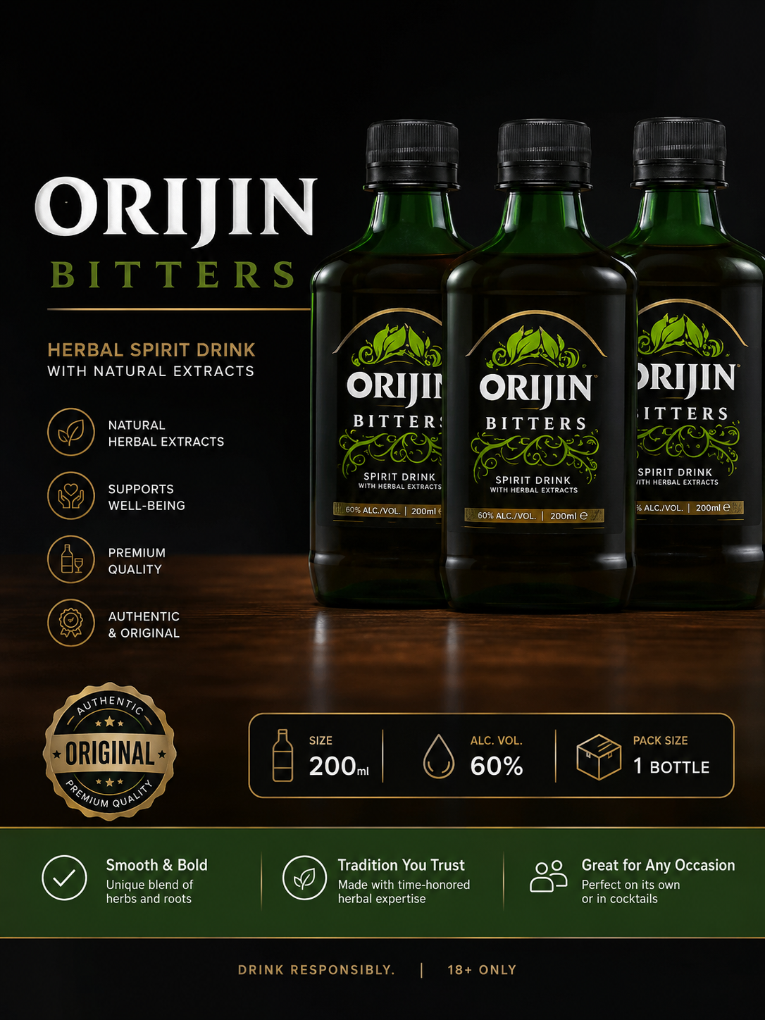 ORIGIN BITTERS 200ML